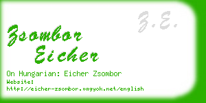 zsombor eicher business card